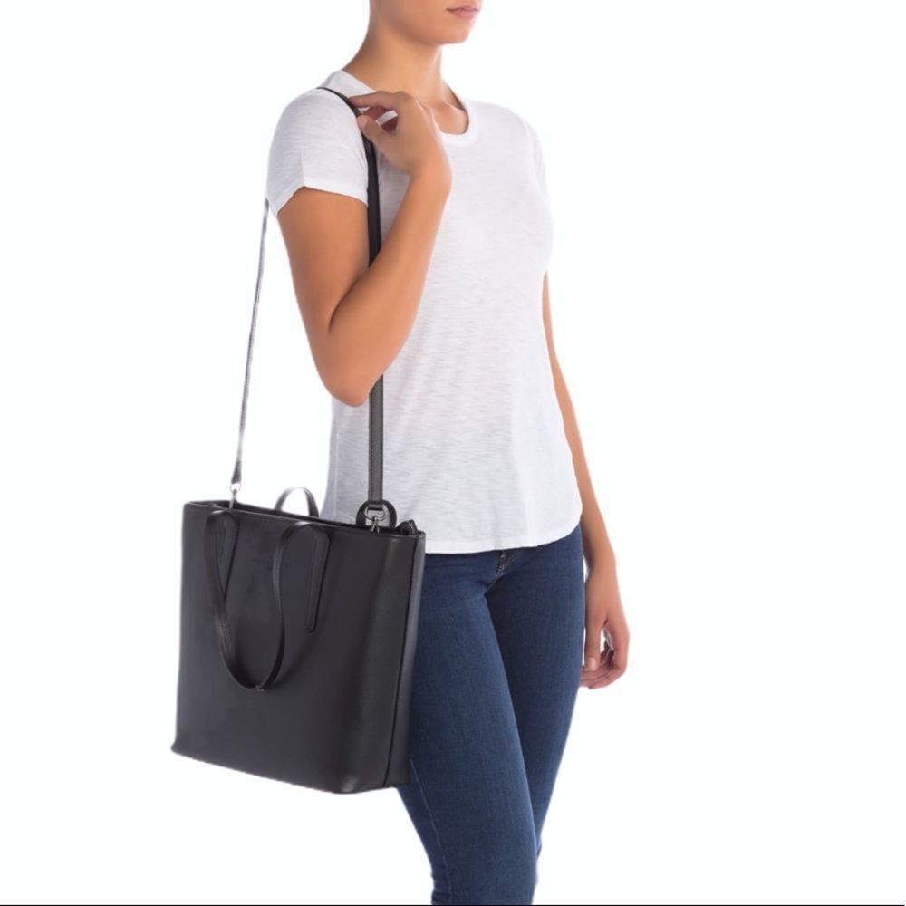 Maison Heritage NWT Iris Leather Tote Bag  Shoulder Bag In Black